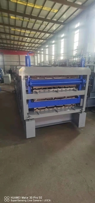 Rollo de acero del color acanalado de tres capas que forma la máquina por completo automática